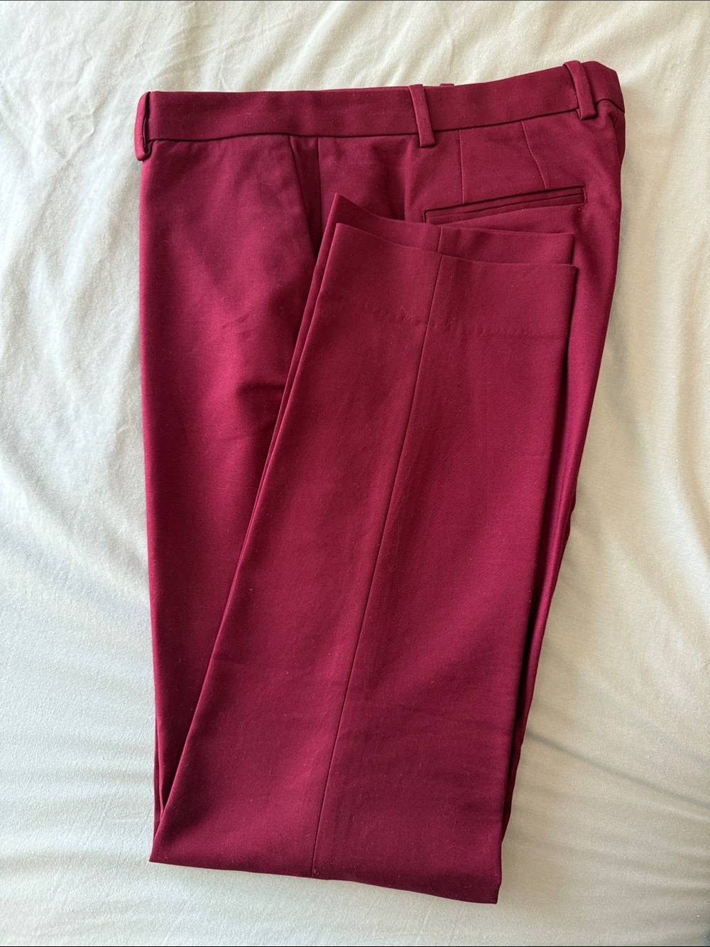 Tailored Burgundy Work Pants